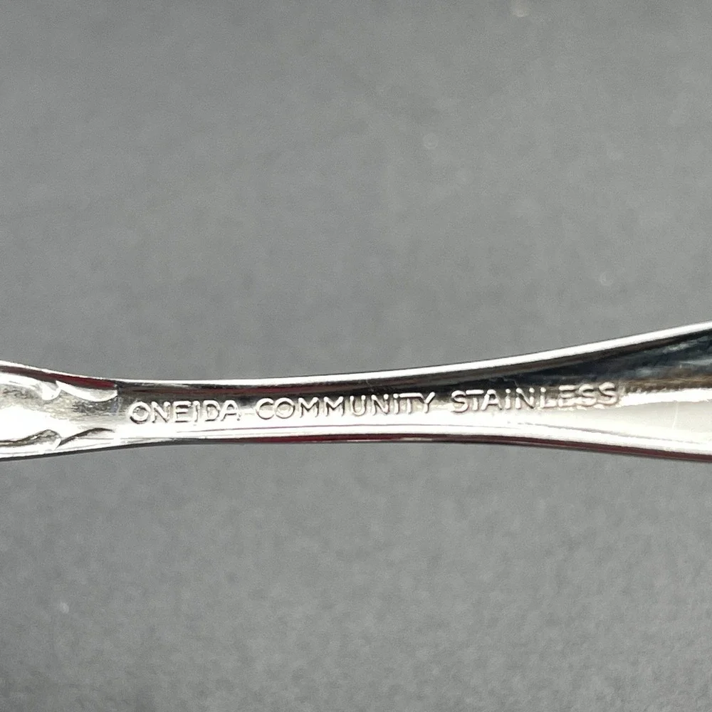 Oneida Community Chantelaine Stainless Salad Forks Lot of 7 Replacement Flatware
